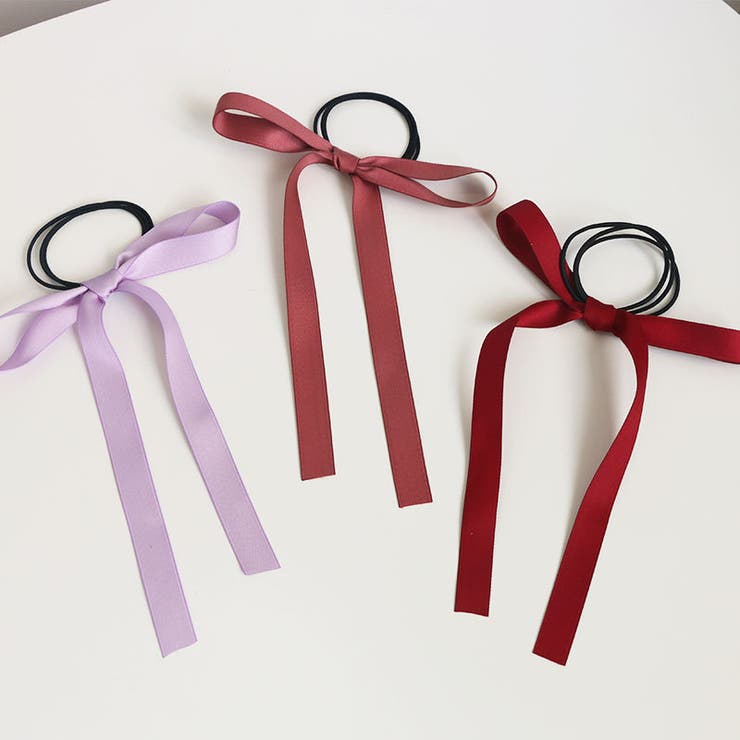 ヘアゴム ロングリボン付き 髪ゴム | PlusNao | 詳細画像3 