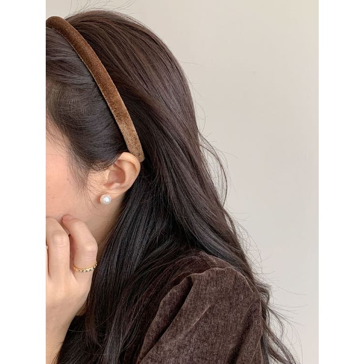 カチューシャ ベロア調 レディース | PlusNao | 詳細画像3 