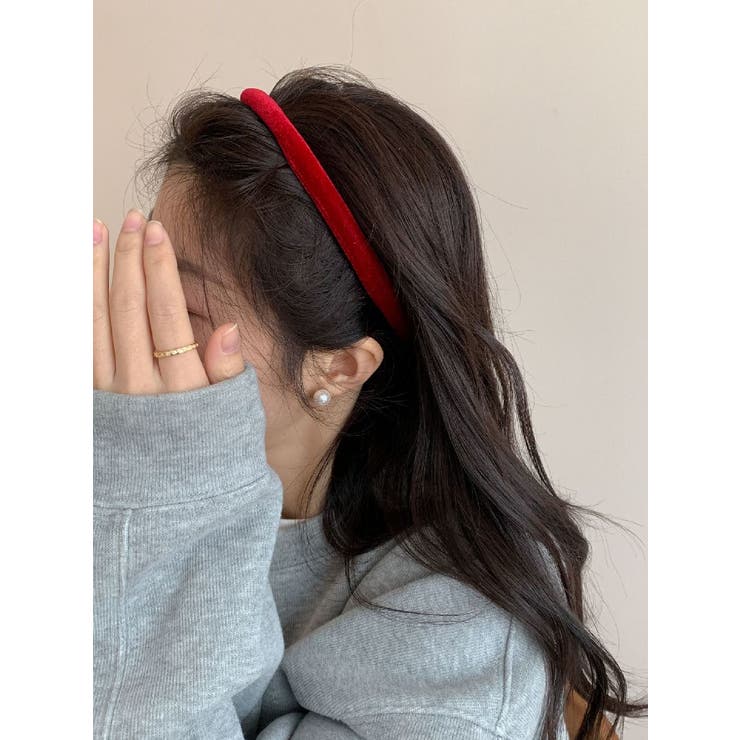 カチューシャ ベロア調 レディース | PlusNao | 詳細画像5 