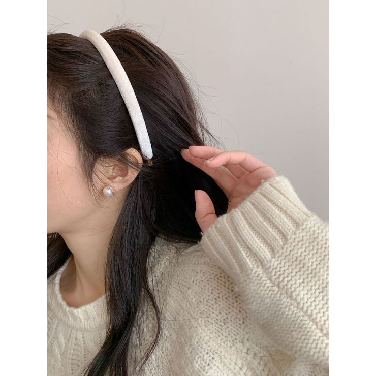 カチューシャ ベロア調 レディース | PlusNao | 詳細画像8 