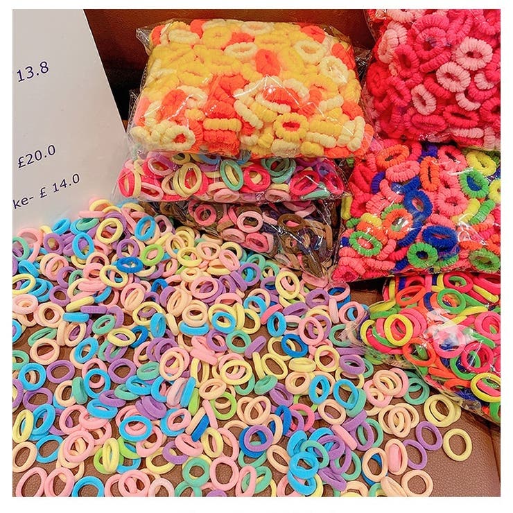 ヘアゴム 髪ゴム 100個セット[品番：FQ000217828]｜PlusNao