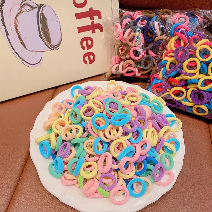 ヘアゴム 髪ゴム 100個セット[品番：FQ000217828]｜PlusNao