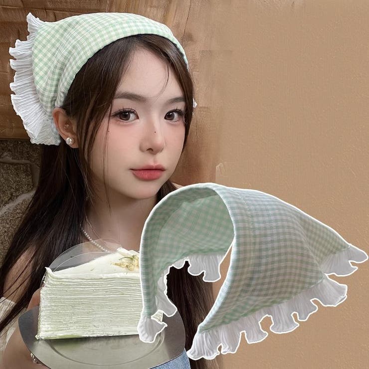 カチューシャ ヘッドスカーフ 頭巾風 | PlusNao | 詳細画像5 