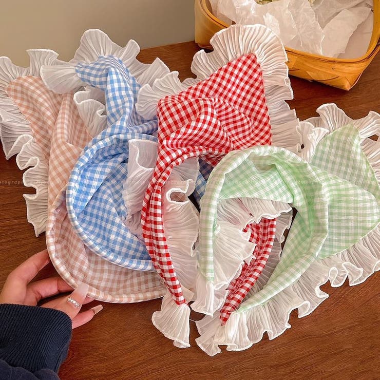 カチューシャ ヘッドスカーフ 頭巾風 | PlusNao | 詳細画像6 