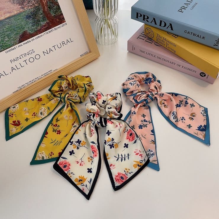 リボンシュシュ ヘアゴム 髪留め | PlusNao | 詳細画像3 