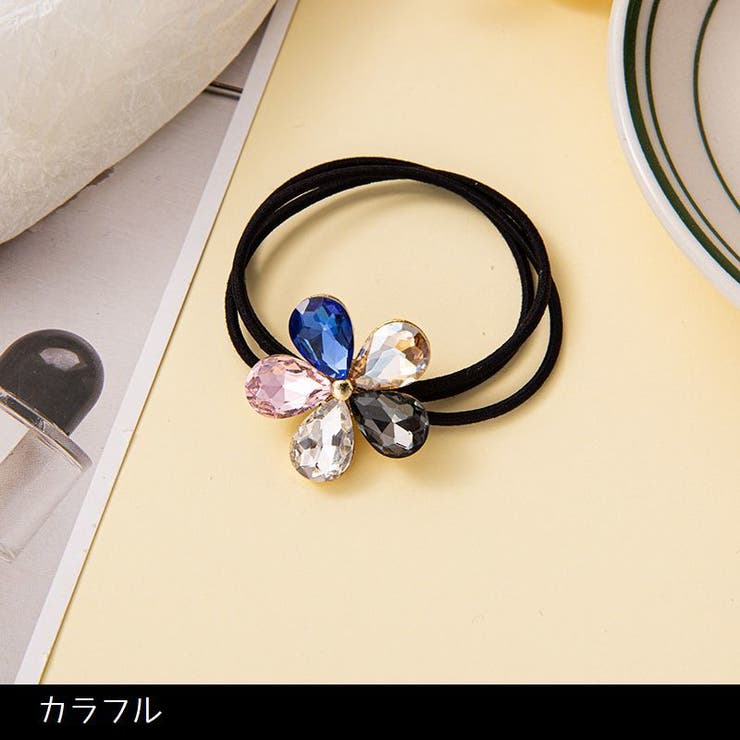 ヘアゴム 髪ゴム フラワーモチーフ付 | PlusNao | 詳細画像6 