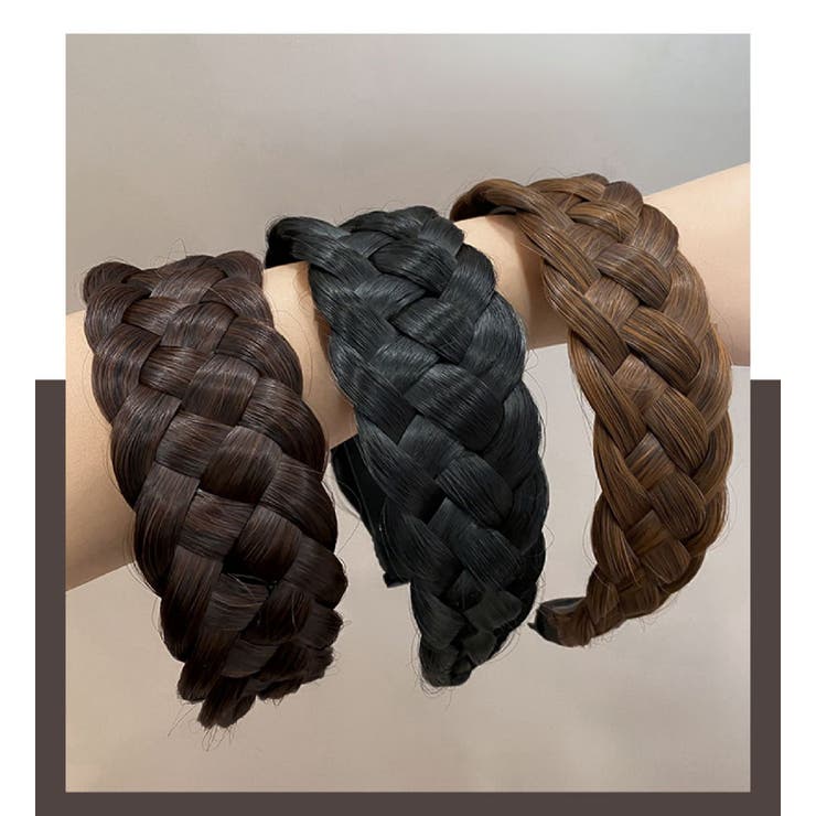 三つ編みカチューシャ ヘアアクセサリー レディース | PlusNao | 詳細画像10 