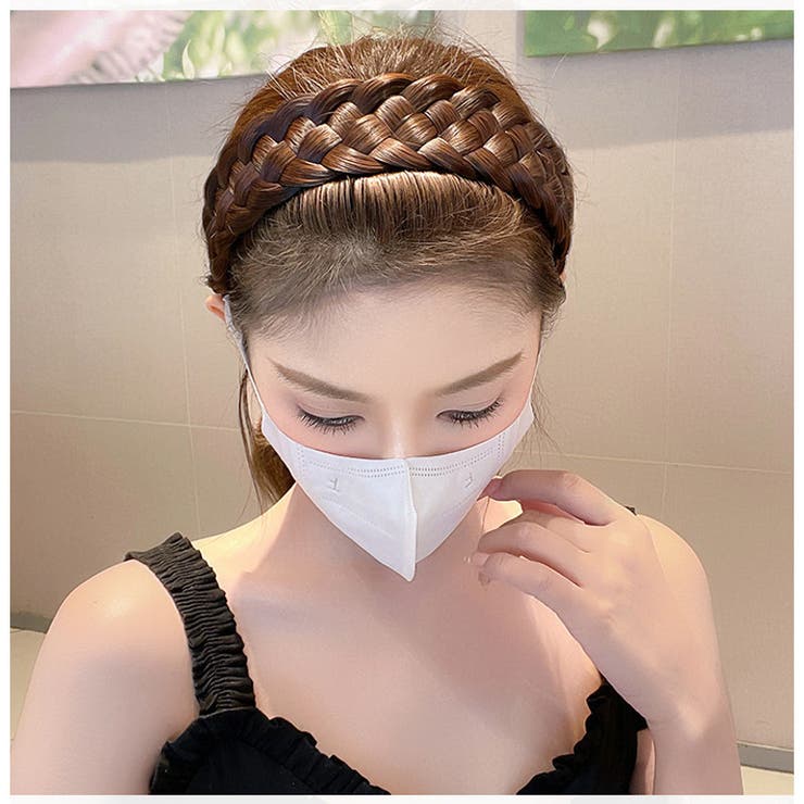 三つ編みカチューシャ ヘアアクセサリー レディース | PlusNao | 詳細画像2 