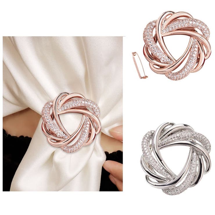 スカーフリング ブローチ 2way | PlusNao | 詳細画像2 