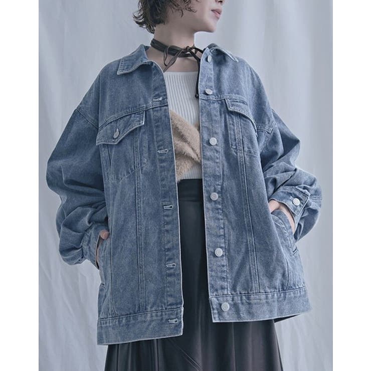 オーバーサイズデニムジャケット Gジャン レディース | PlusNao | 詳細画像5 