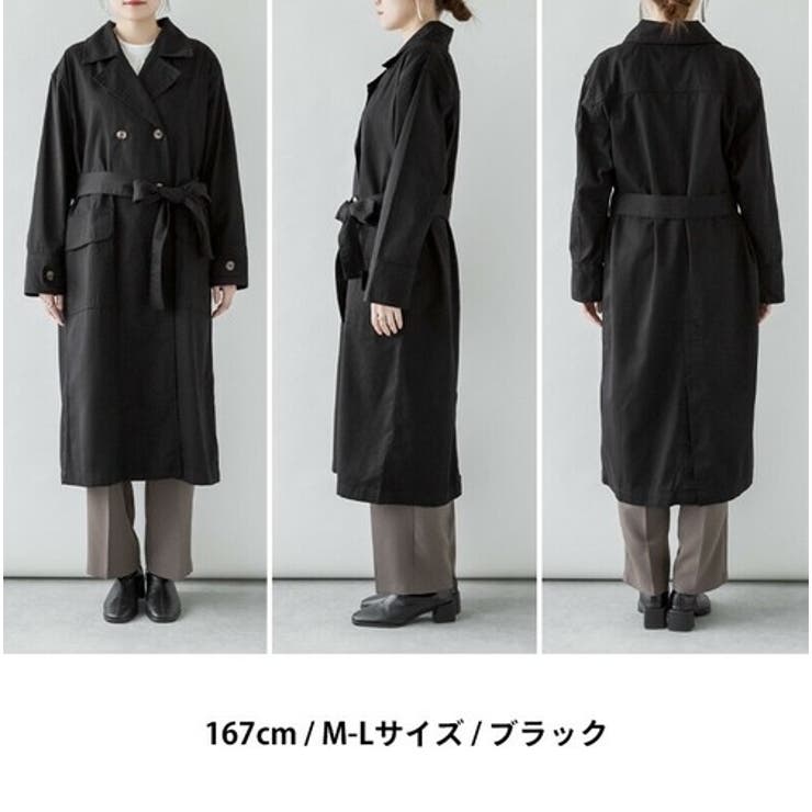トレンチコート ツイルコート ロングコート | PlusNao | 詳細画像5 