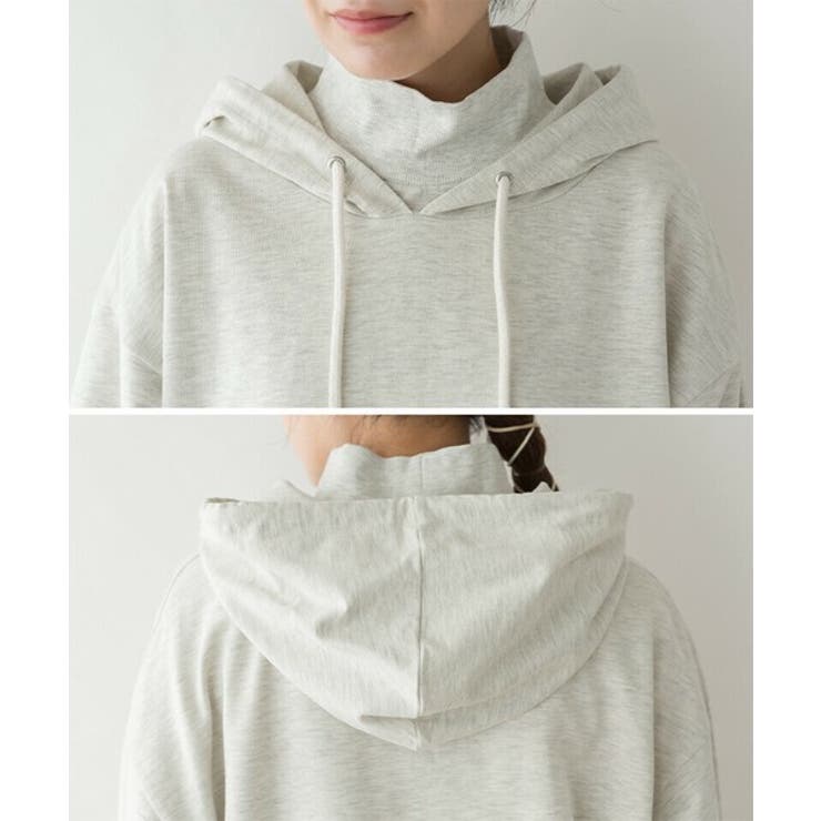 パーカー フーディー ハイネック | PlusNao | 詳細画像13 