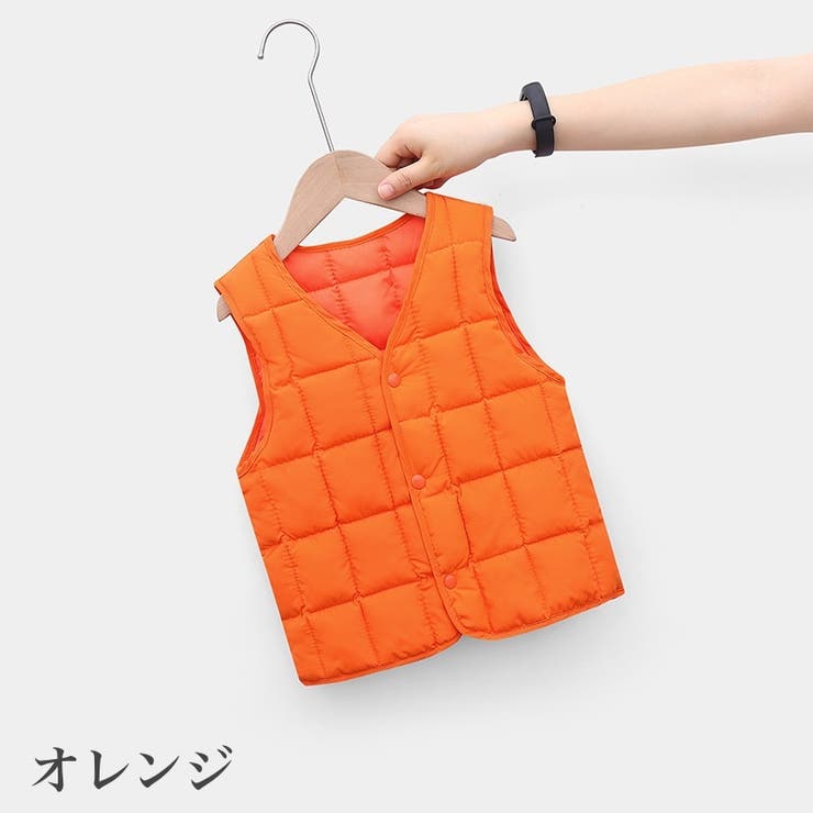 中綿ベスト ダウン風ベスト キッズ | PlusNao | 詳細画像17 