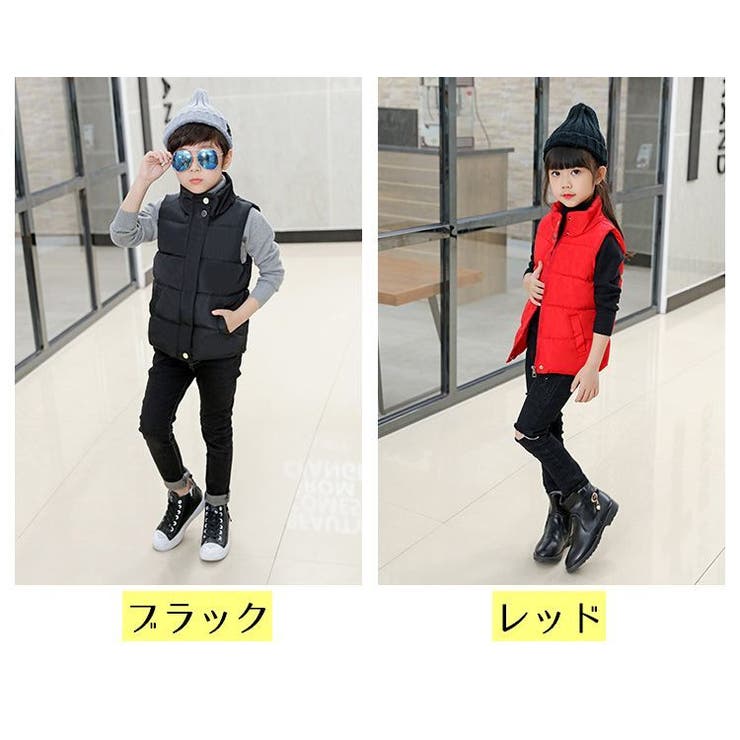 中綿入りベスト ダウン風ベスト アウター | PlusNao | 詳細画像17 