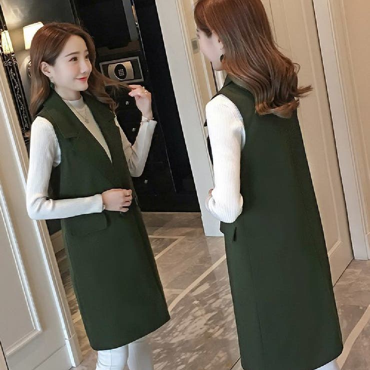 ロングベスト ジレ コート | PlusNao | 詳細画像6 