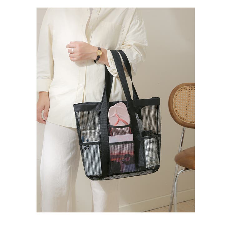 トートバッグ メッシュバッグ ビーチバッグ | PlusNao | 詳細画像2 