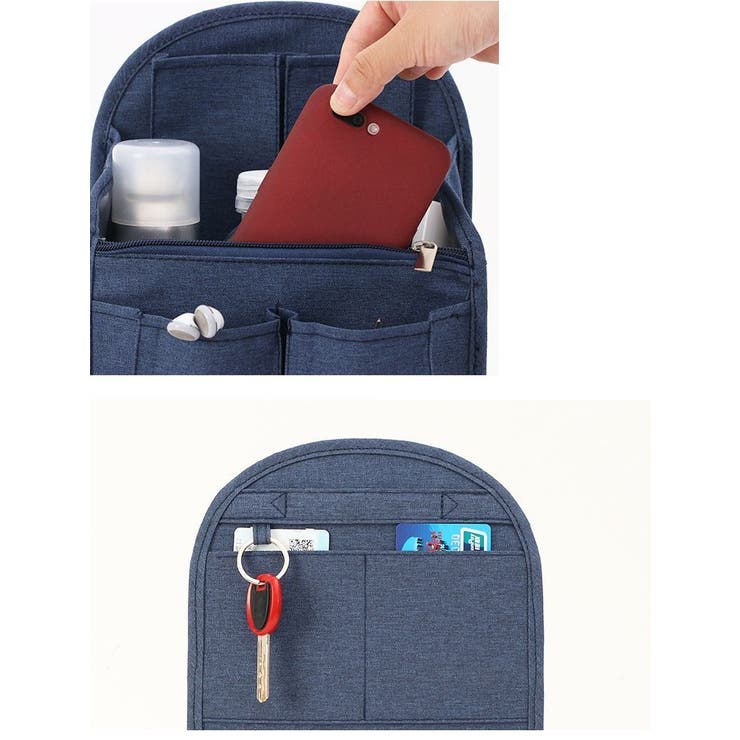 化粧ポーチ 自立 縦収納 | PlusNao | 詳細画像10 