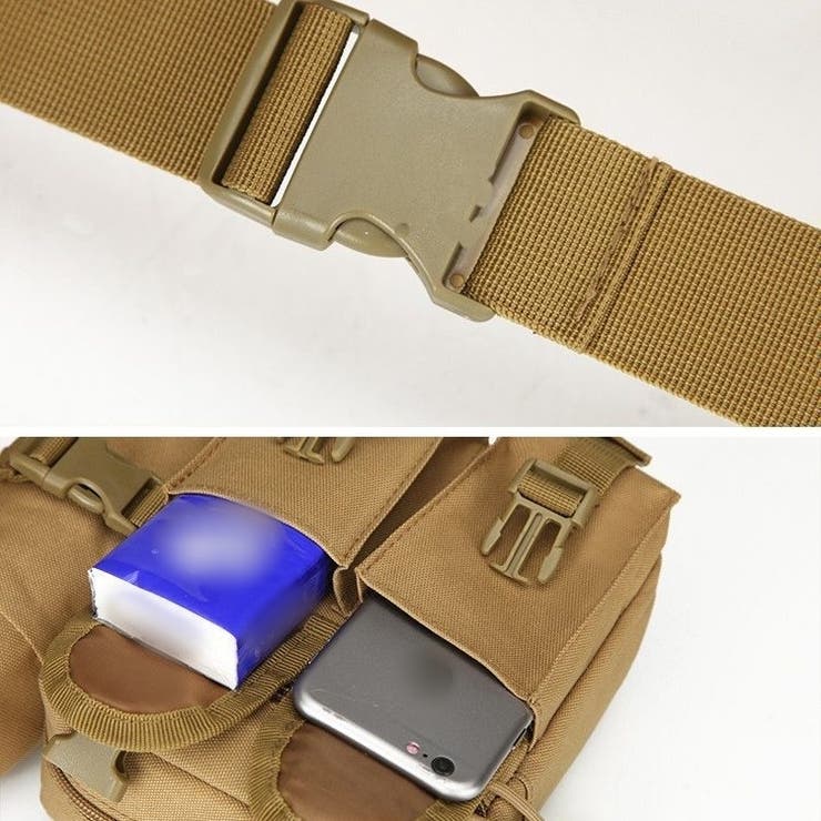 アウトドアバッグ ウエストバッグ ボディバッグ | PlusNao | 詳細画像12 