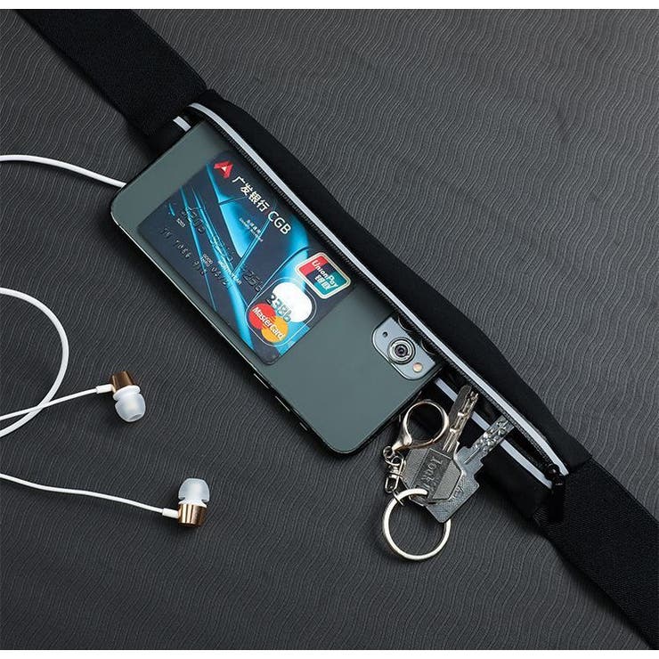 ウエストポーチ ランニングポーチ ヒップバッグ | PlusNao | 詳細画像4 