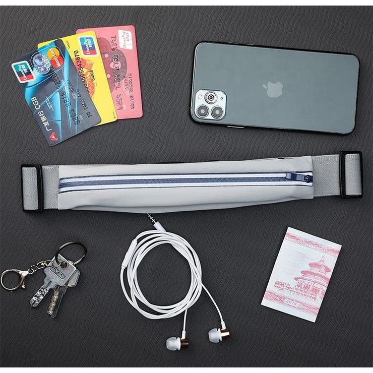 ウエストポーチ ランニングポーチ ヒップバッグ | PlusNao | 詳細画像5 