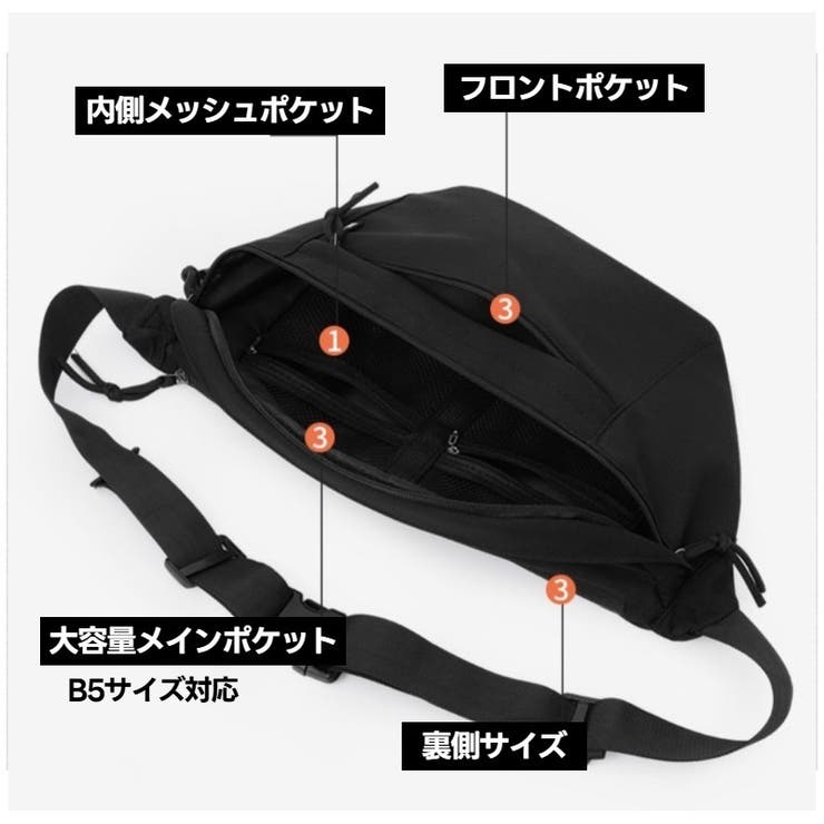 ボディバッグ メッセンジャーバッグ ショルダーバッグ | PlusNao | 詳細画像4 