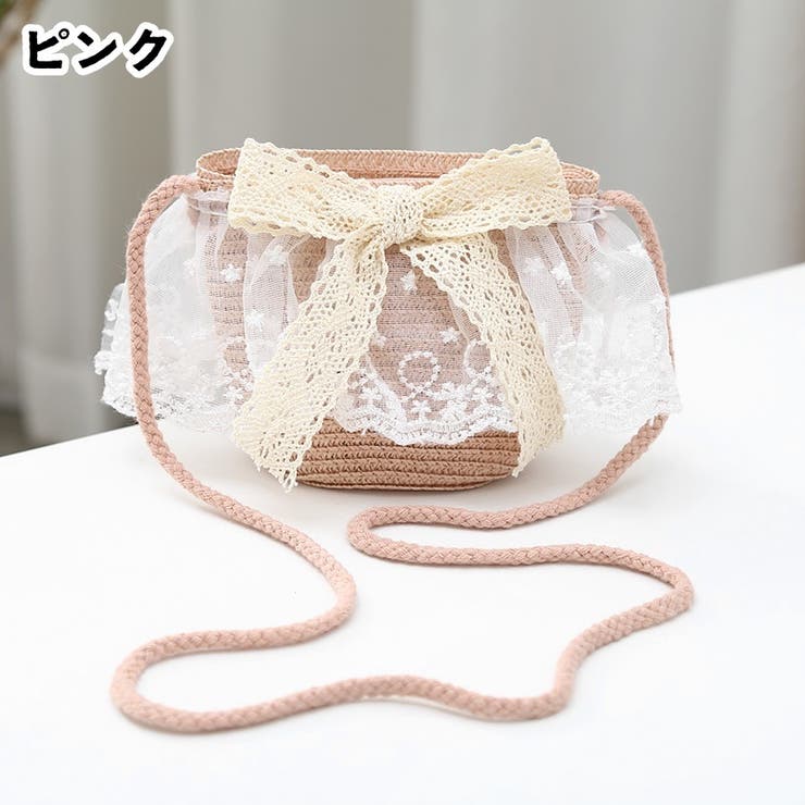 キッズポシェット【お揃いハットあり】 ストローバッグ 麦わら | PlusNao | 詳細画像13 