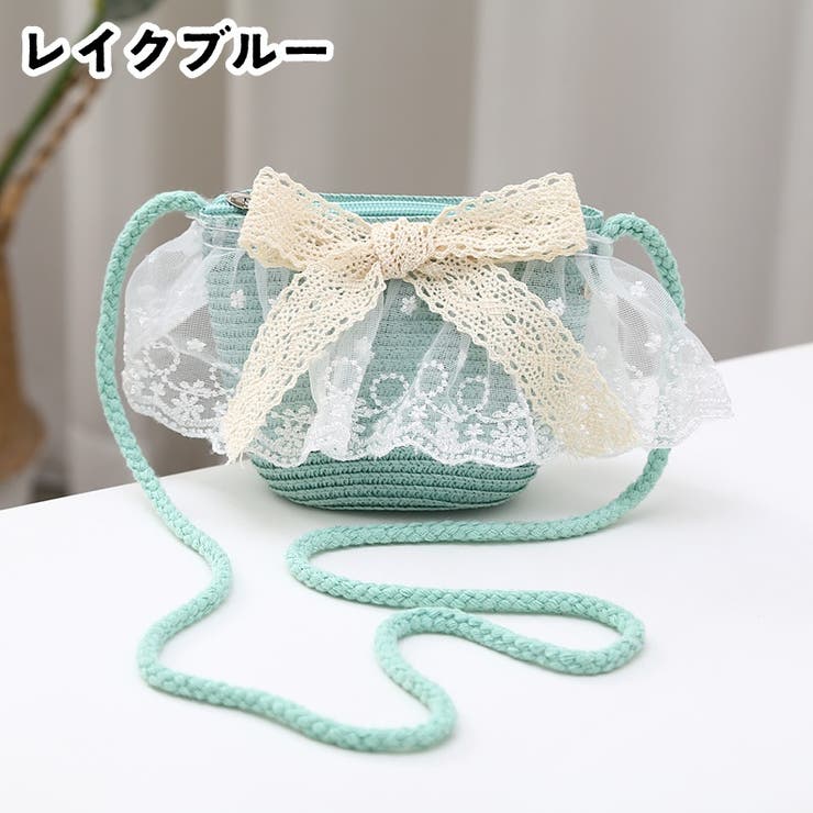 キッズポシェット【お揃いハットあり】 ストローバッグ 麦わら | PlusNao | 詳細画像15 