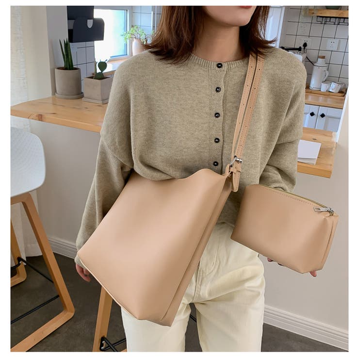 ショルダーバック ポーチ付き レディースバック | PlusNao | 詳細画像8 