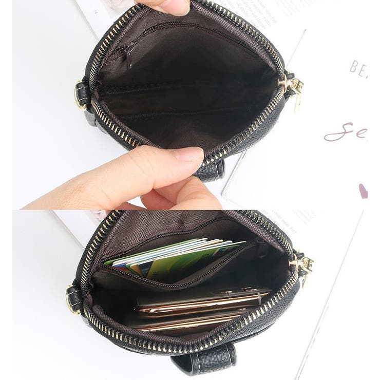 ミニショルダーバッグ スマホポーチ お財布ポシェット | PlusNao | 詳細画像6 