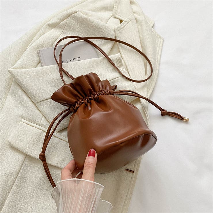 ショルダーバッグ 巾着バッグ レディース[品番：FQ000213523]｜PlusNao