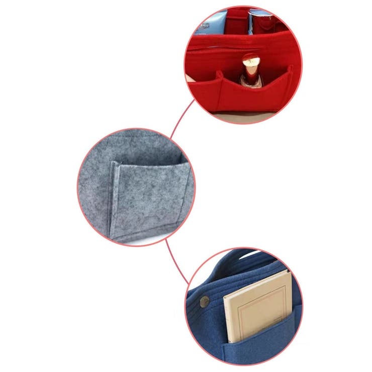 バッグインバッグ インナーバッグ フェルト | PlusNao | 詳細画像6 