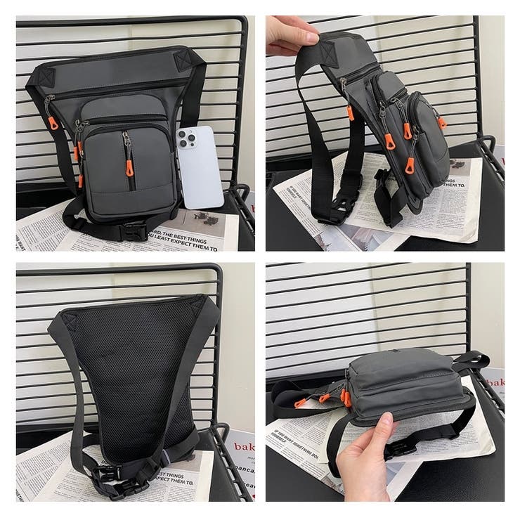 ウエストバッグ レッグポーチ ウエストポーチ | PlusNao | 詳細画像13 