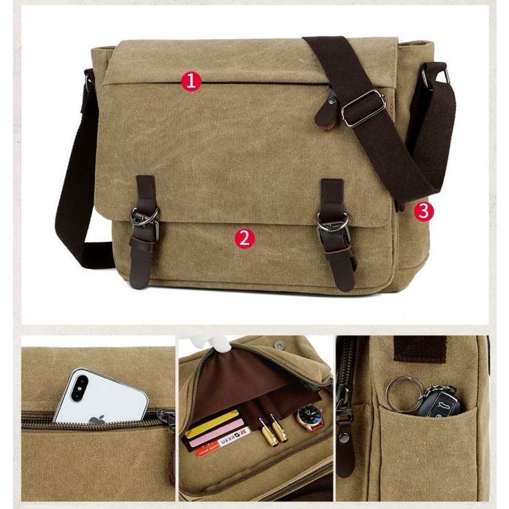 ショルダーバッグ メンズ レディース | PlusNao | 詳細画像6 