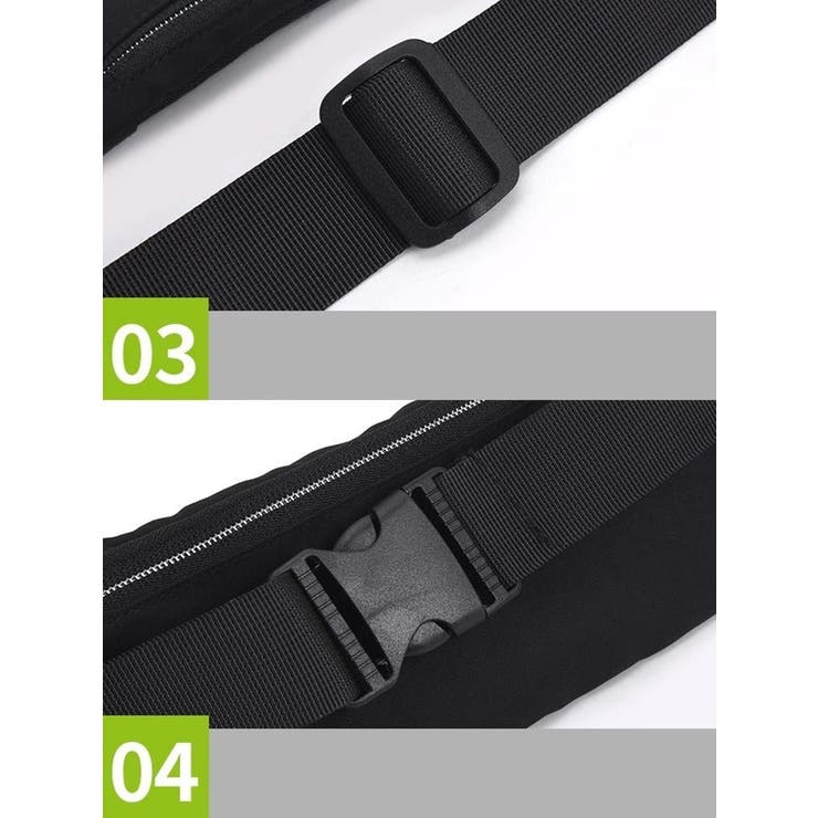 ランニングポーチ ウエストポーチ バッグ | PlusNao | 詳細画像10 