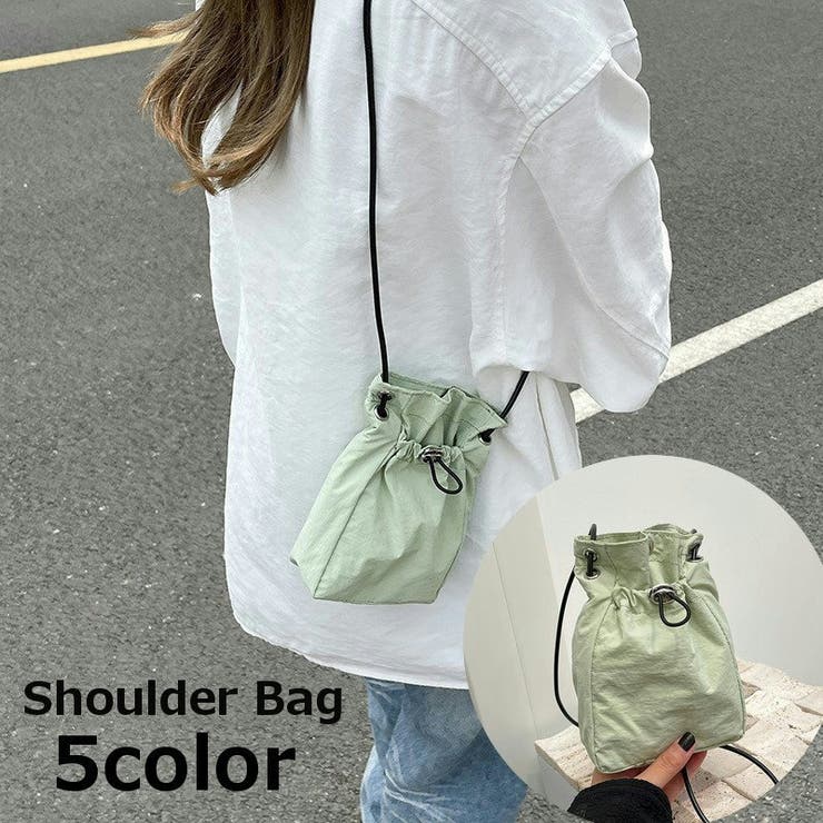 ショルダーバッグ 巾着バッグ サコッシュ | PlusNao | 詳細画像1 