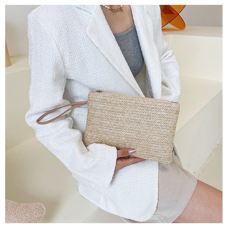 クラッチバッグ ストローバッグ レディース | PlusNao | 詳細画像11 