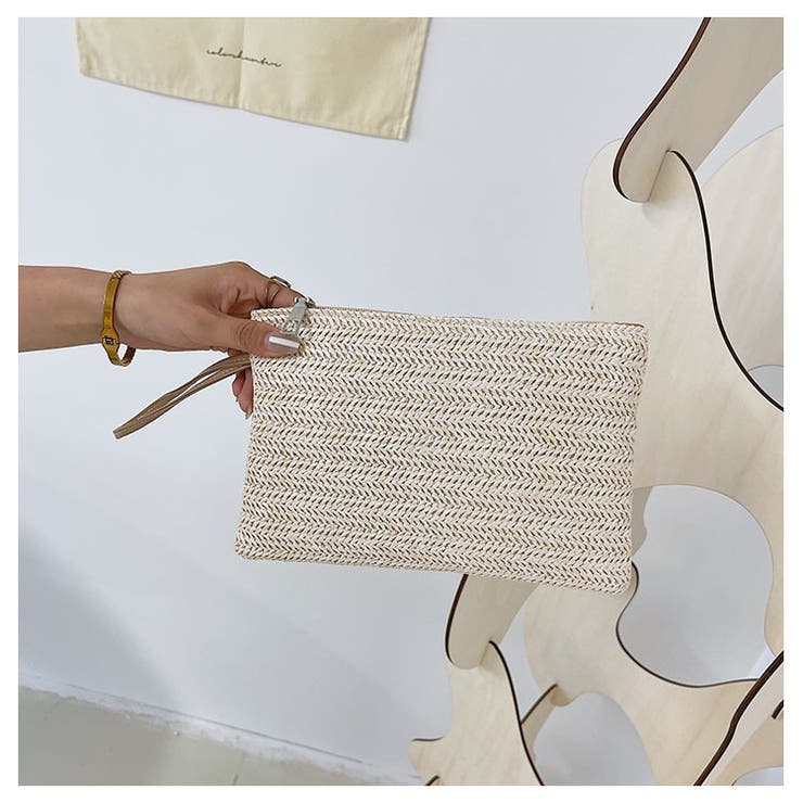 クラッチバッグ ストローバッグ レディース | PlusNao | 詳細画像12 