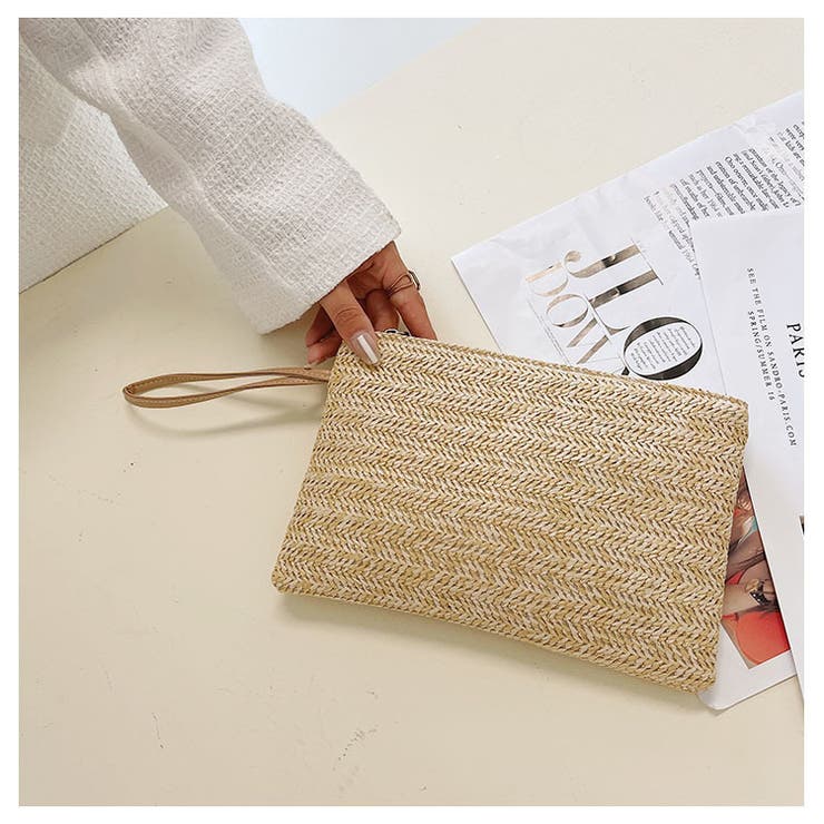 クラッチバッグ ストローバッグ レディース | PlusNao | 詳細画像14 