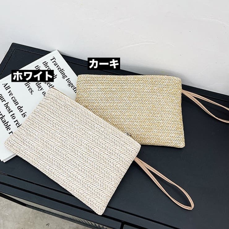 クラッチバッグ ストローバッグ レディース | PlusNao | 詳細画像19 