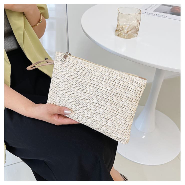 クラッチバッグ ストローバッグ レディース | PlusNao | 詳細画像8 