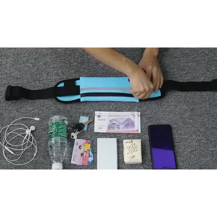 ランニングポーチ ウエストポーチ ヒップバッグ | PlusNao | 詳細画像13 