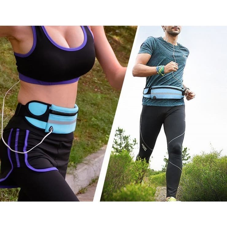 ランニングポーチ ウエストポーチ ヒップバッグ | PlusNao | 詳細画像2 