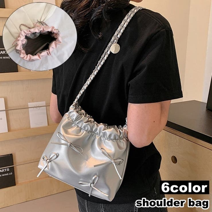 ショルダーバッグ 巾着バッグ 肩掛け | PlusNao | 詳細画像1 