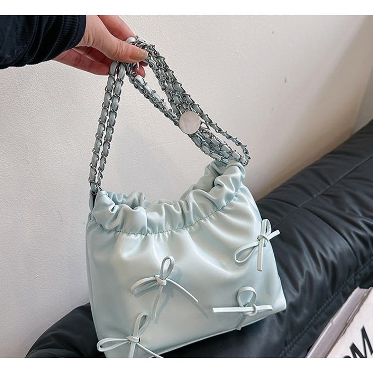 ショルダーバッグ 巾着バッグ 肩掛け | PlusNao | 詳細画像16 