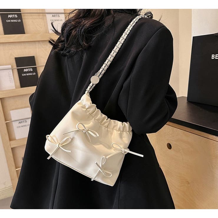 ショルダーバッグ 巾着バッグ 肩掛け | PlusNao | 詳細画像7 