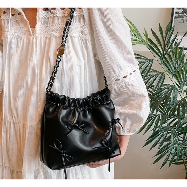 ショルダーバッグ 巾着バッグ 肩掛け | PlusNao | 詳細画像8 