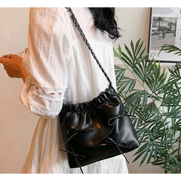 ショルダーバッグ 巾着バッグ 肩掛け | PlusNao | 詳細画像9 