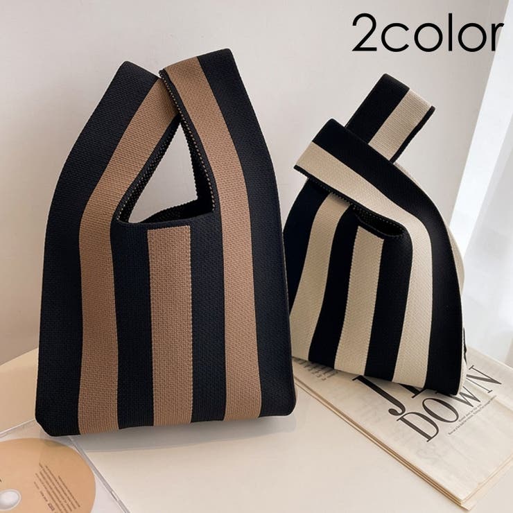 トートバッグ ハンドバッグ ニットバッグ | PlusNao | 詳細画像1 