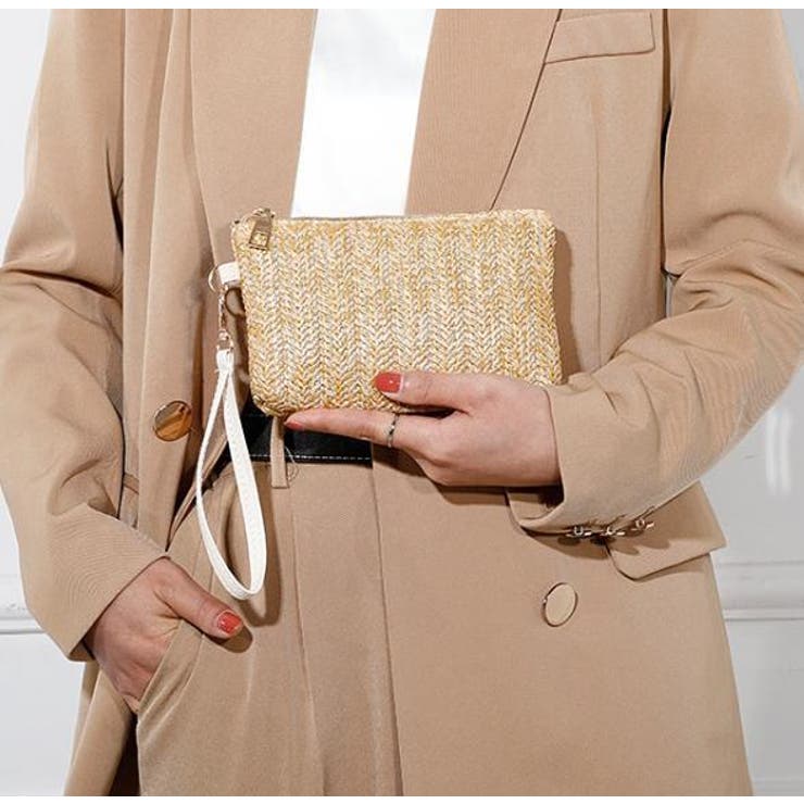 クラッチバッグ ストローバッグ レディース | PlusNao | 詳細画像3 