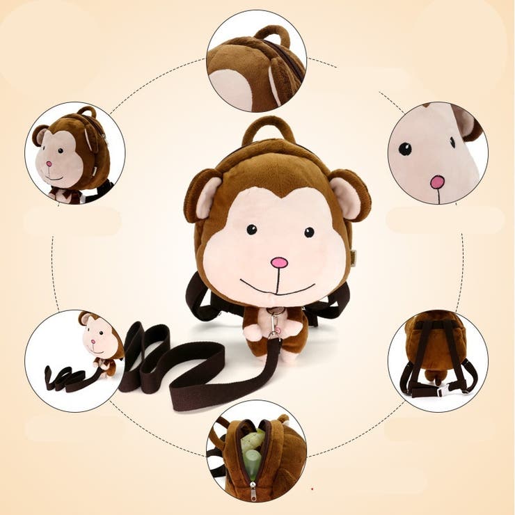 リュックサック リュック 迷子防止紐付き | PlusNao | 詳細画像7 